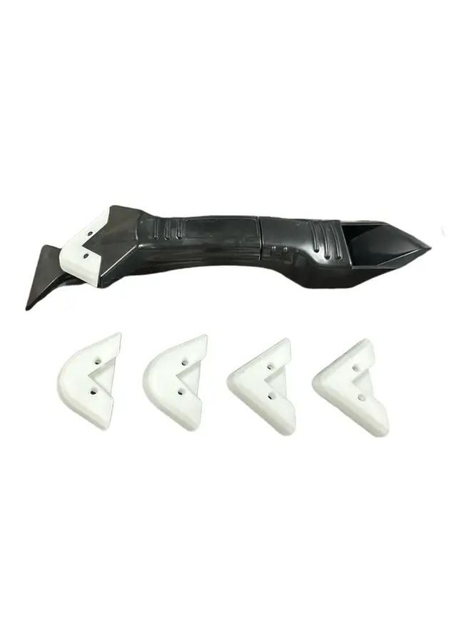 5pcs Black Silicone Sealant Tool Set with Cleaner Planting Shovel and Replaceable Gasket - Image 1
