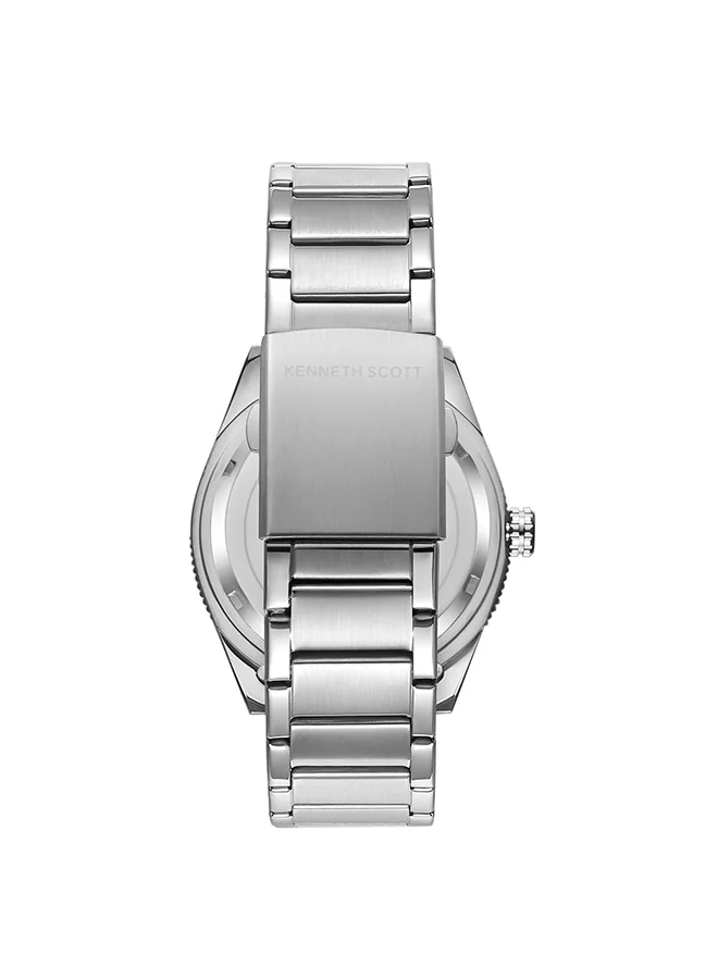 KENNETH SCOTT Men's Stainless Steel Analog Watch K23028-SBSB - 44x50 mm