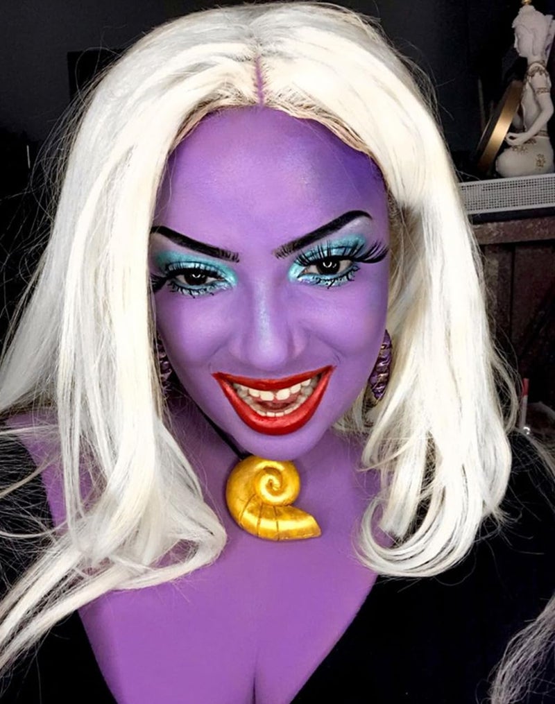 Go Ho Purple Face Body Paint Washable(2.37oz/pc),Full Coverage,Smooth,Water Based Cream Purple Body Paint for SFX Cosplay Costumes Festivals Halloween Ursula Witch Makeup - Image 4