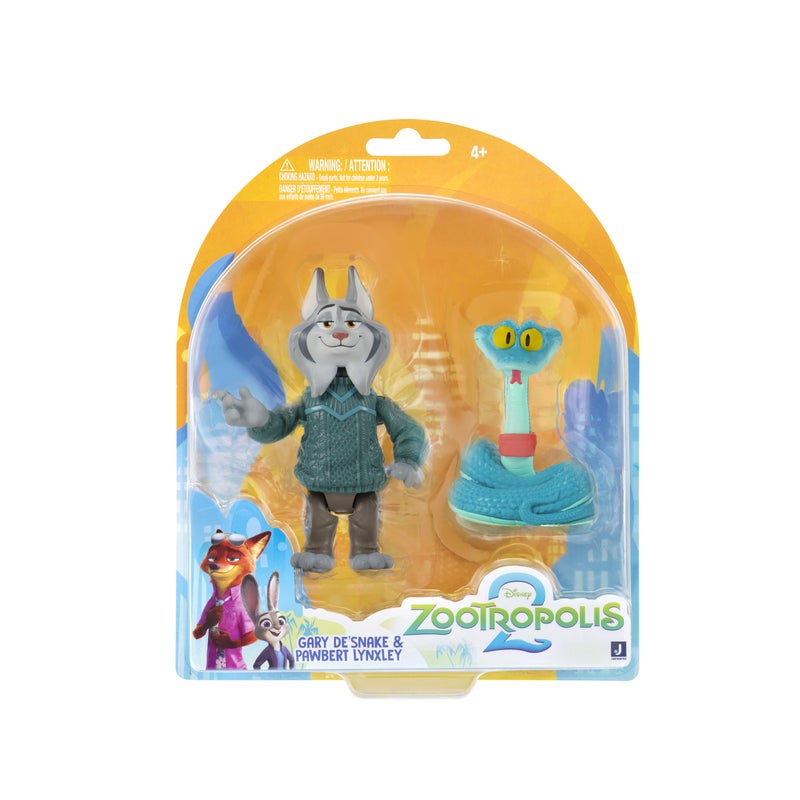 ديزني مجسم زوتروبوليس  قابل للجمع عبوة  في  - غاري دي سنيك وباوبرت لينكسلي  بوصات | مجموعة ذيول زوتوبيا  الغامضة | مجسم شخصية | هدية للأطفال والمقتنين - Image 1
