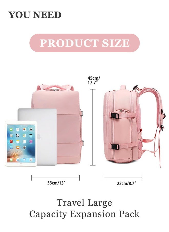 Generic Woman's Travel Totes Large Capacity Business Backpack Waterproof Laptop Bag with USB Charging Port Multifunctional Computer Bag short distance Daypack  - Image 4