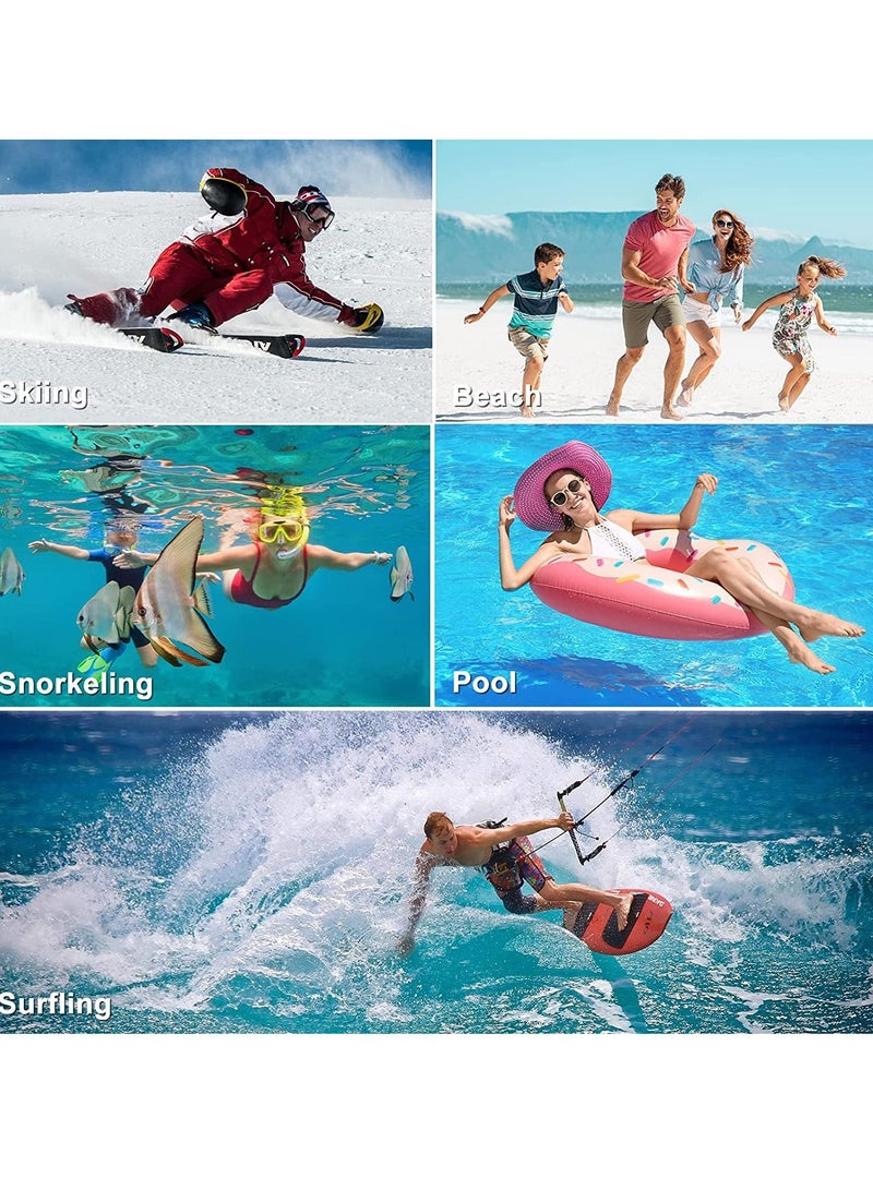 Procases Universal Waterproof Case Cellphone Dry Bag Pouch for iPhone 13 Pro Max 13 Mini, 12 11 Pro Max Xs Max XR XS X 8 7 6S Plus SE, Galaxy S20 Ultra S10 S9 S8/Note 10 9 up to 7" -2 Pack, Black - Image 4