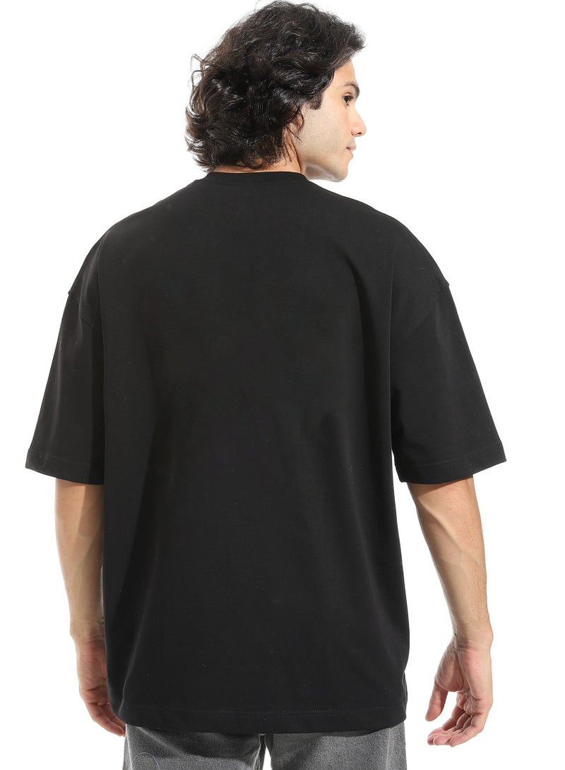 Oversized 100% Cotton Tshirt Black - Image 2