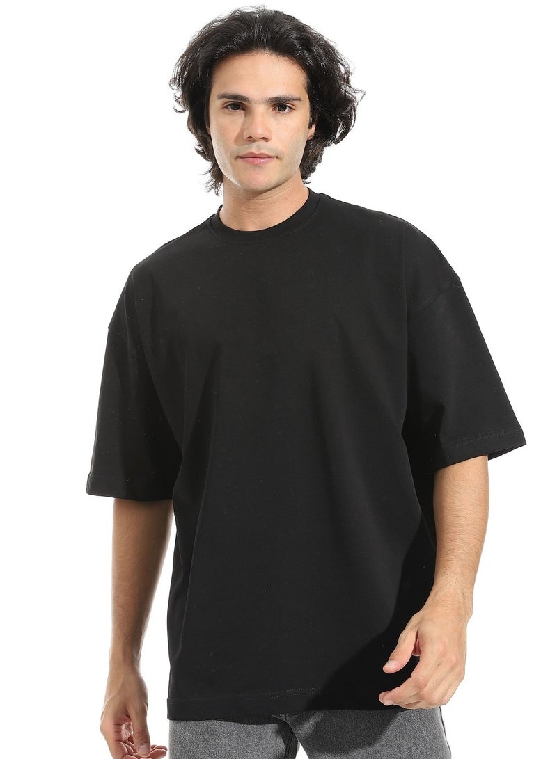 Oversized 100% Cotton Tshirt Black - Image 1
