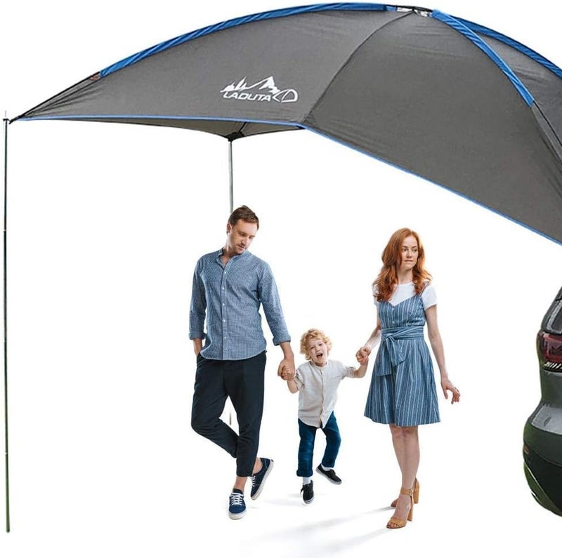 Ivaner Car Rooftop Awning Waterproof Tear Resistant Auto Camping Tent Durable Car Side Awning Anti-UV Tent for SUV MPV Trailer Beach Camping Auto Traveling Tent - Image 5