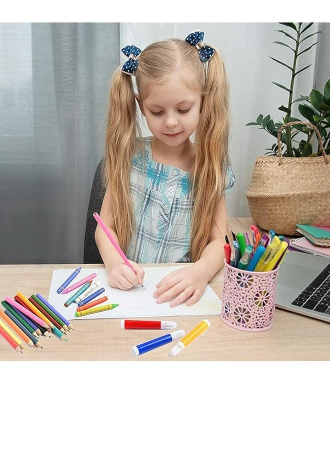 Shuban Art Supplies for Kids Deluxe Kids Art Set for Drawing Painting and More with Portable Art Box, Coloring Supplies Art Kits Best Great Gift for Kids (150Pcs -Blue) - Image 3