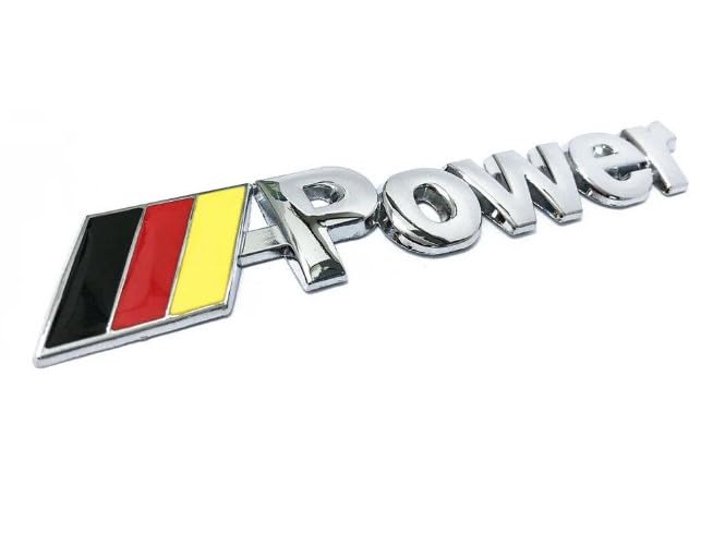 OAN Power Emblem, Decorative Car Branding Logo (Germany Power Silver) - Image 1
