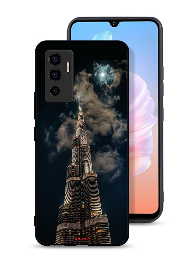 Tolwak Vivo S10e 5G Protective Case Cover Burj Khalifa In Night - Image 1
