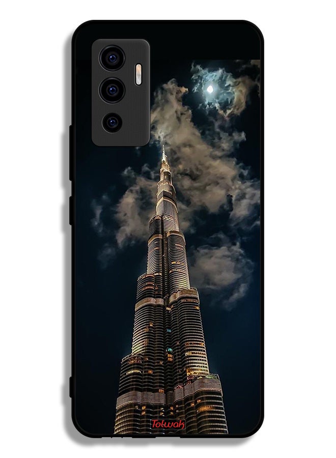 Tolwak Vivo S10e 5G Protective Case Cover Burj Khalifa In Night - Image 2