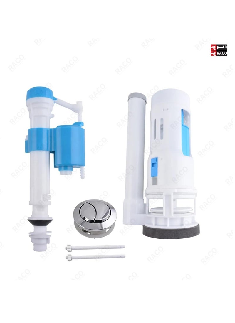 RACO RACO Angel Cistern Fittings Universal Toilet Tank Repair Kit | Durable Fill Valve, Flush Valve, and Accessories| Efficient Water Flow and Leak Prevention ½ Inch (Bottom (CFBH2000))  - Image 2