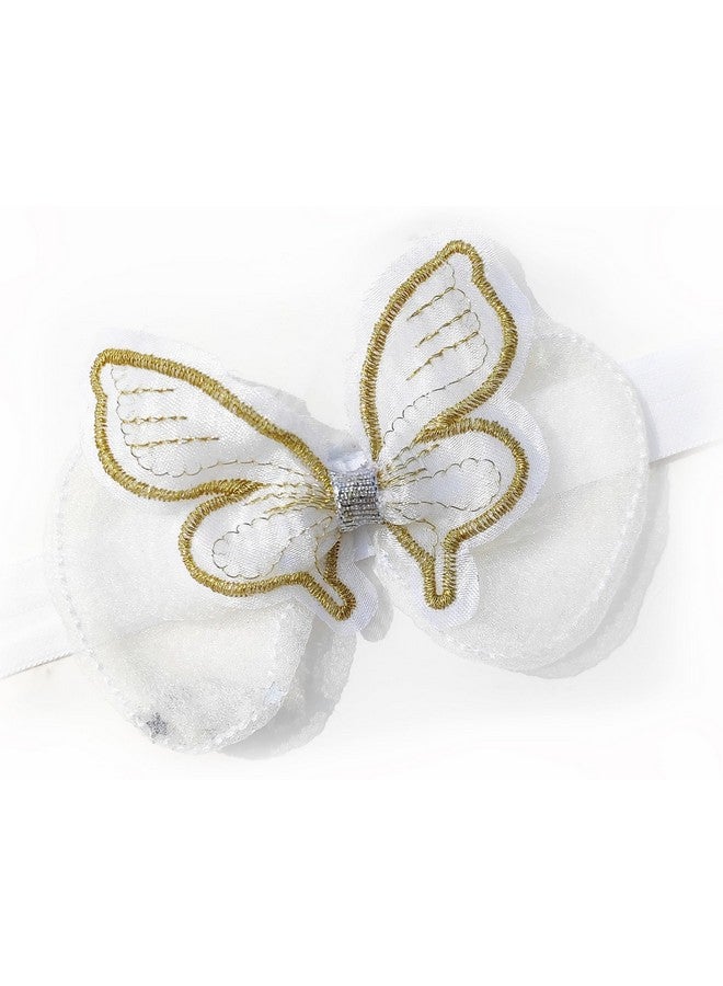 ANNACREATIONS ANNA CREATIONS premium Designer Soft Flower Bow hairband Headband Hair Accessories for Baby Girls (Multicolor-4) - Image 4