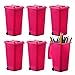 Hammont Mini Trash Can 6Pack Miniature Garbage Cans for Desk Desktop Organizer Desktop Pencil Holder Pink - Image 3