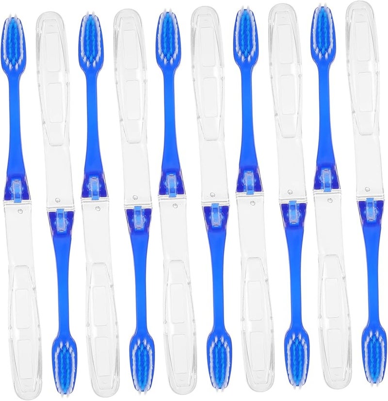 FRCOLOR 30 Pcs Portable Folding Toothbrush Set Of 3 For Travel Camping Business Trips - Image 3