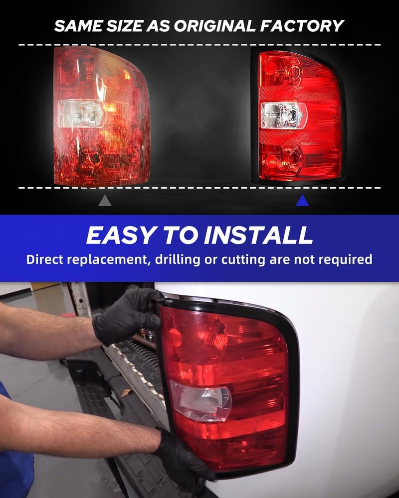 AUTOONE Tail Light Assembly for 2007-2013 Chevy Silverado & GMC Sierra - Image 5