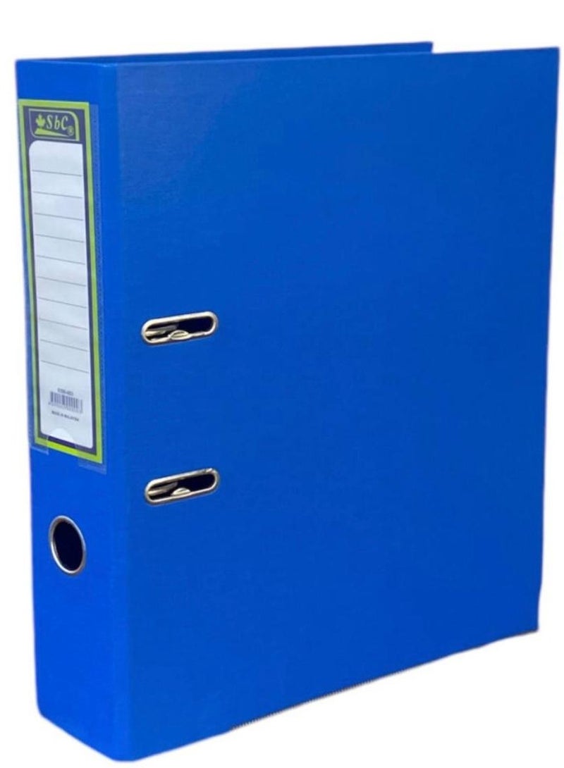 SBC Large file with two rings, blue color, for storing and preserving papers in the office and school - Image 1