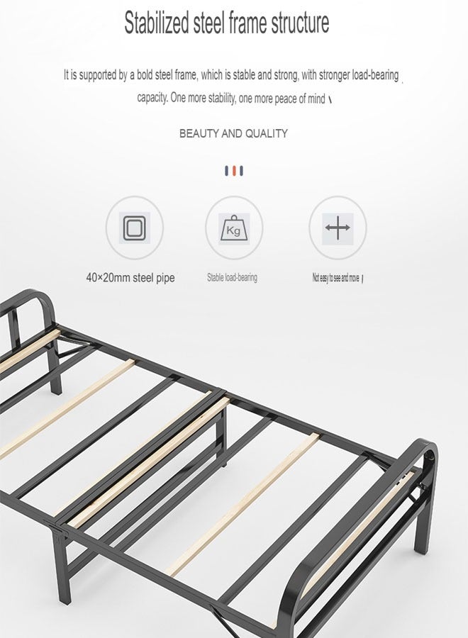 NKX Portable Foldaway household Simple Bed companion 120Cm - Image 2