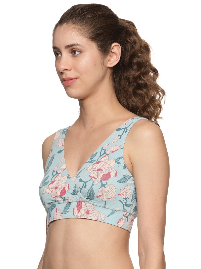 Circus &Circus Maternity Bra | Nursing Bra for Women | Pull Down Feeding Bra | Non Padded Bra for Women Slip On | Tencel Micromodal | Spring, L - Image 3