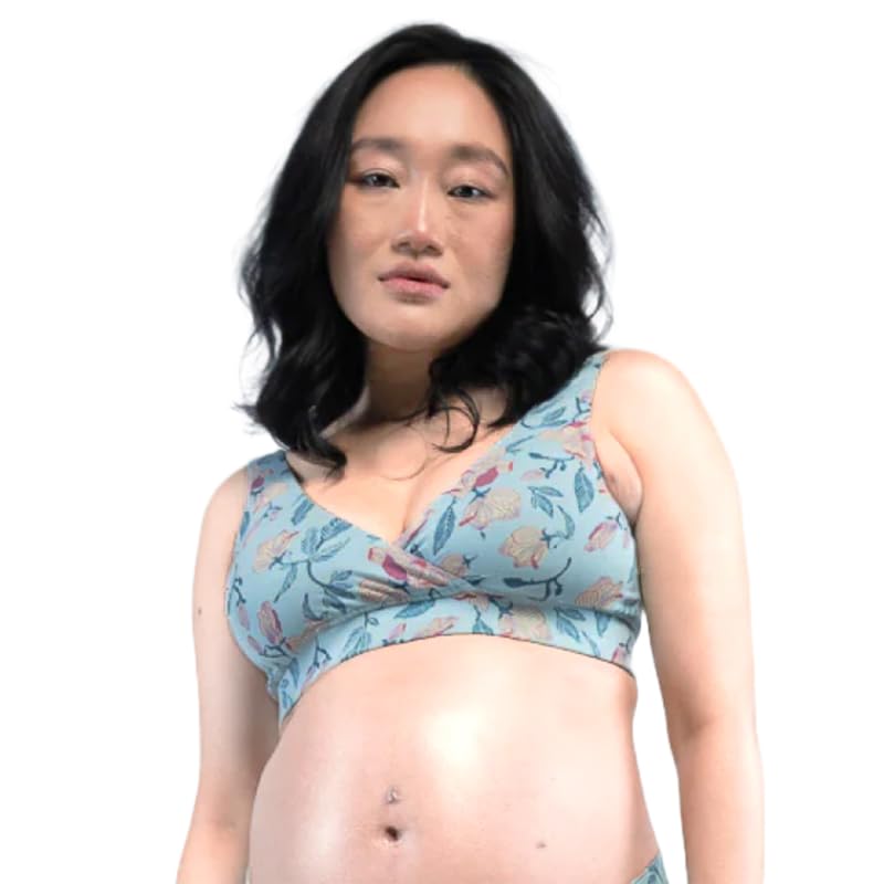 Circus &Circus Maternity Bra | Nursing Bra for Women | Pull Down Feeding Bra | Non Padded Bra for Women Slip On | Tencel Micromodal | Spring, L - Image 1
