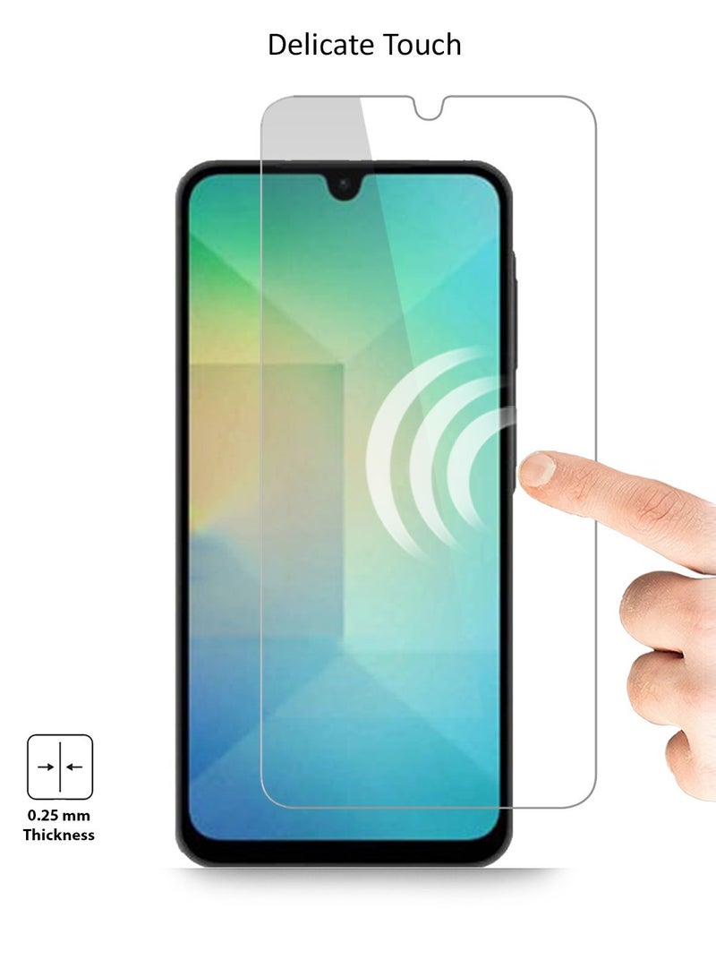 GMAX HD Tempered Glass Screen Protector for Samsung Galaxy A26 5G - Anti Reflection Anti Bubbles 9H Hardness 0.33 mm Rounded Edges Easy Installation - Image 3