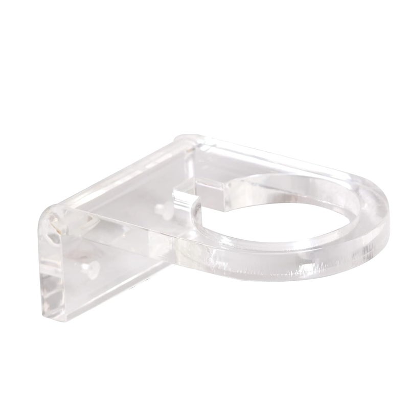 Hair Line Hair Line Acrylic Clear Hair Dryer Holder Wall Mounted Hair Dryer Organizer Shelf Rack Blow Dryer Stand for Dressing Cupboard Bathroom n Salon - Image 1