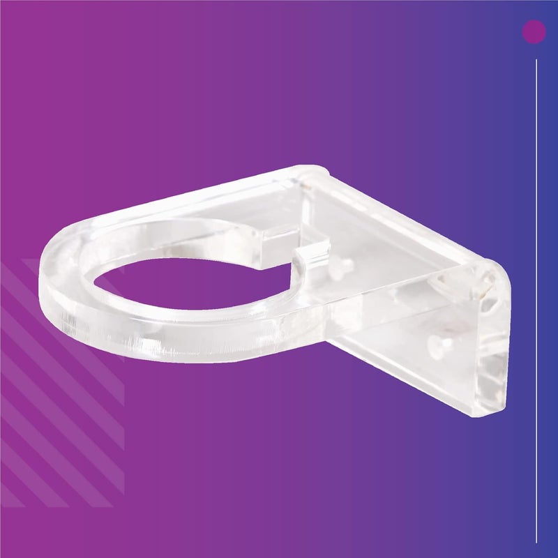 Hair Line Hair Line Acrylic Clear Hair Dryer Holder Wall Mounted Hair Dryer Organizer Shelf Rack Blow Dryer Stand for Dressing Cupboard Bathroom n Salon - Image 2