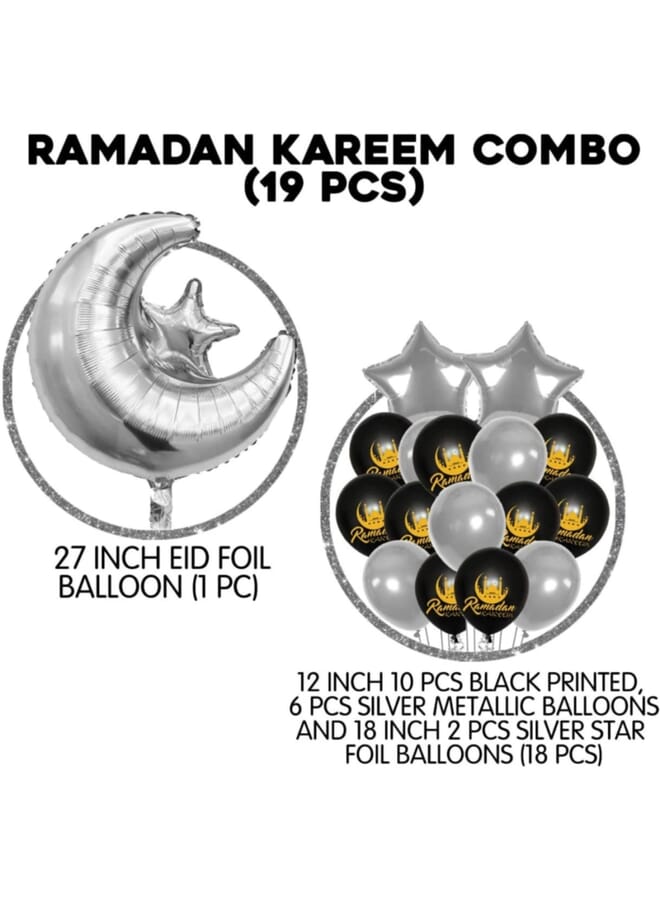 Party Time Set Of 19 Pieces Balloons For Ramadan Celebration - Image 2