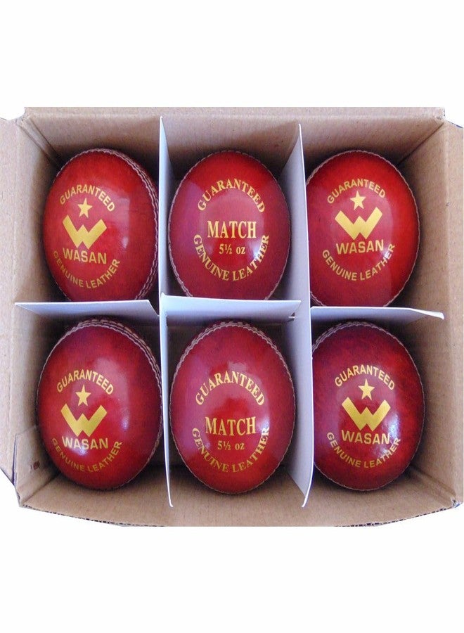 واسان كرة كريكيت من الجلد من واسان، قطعتان (عبوة من 6 قطع) - Image 2