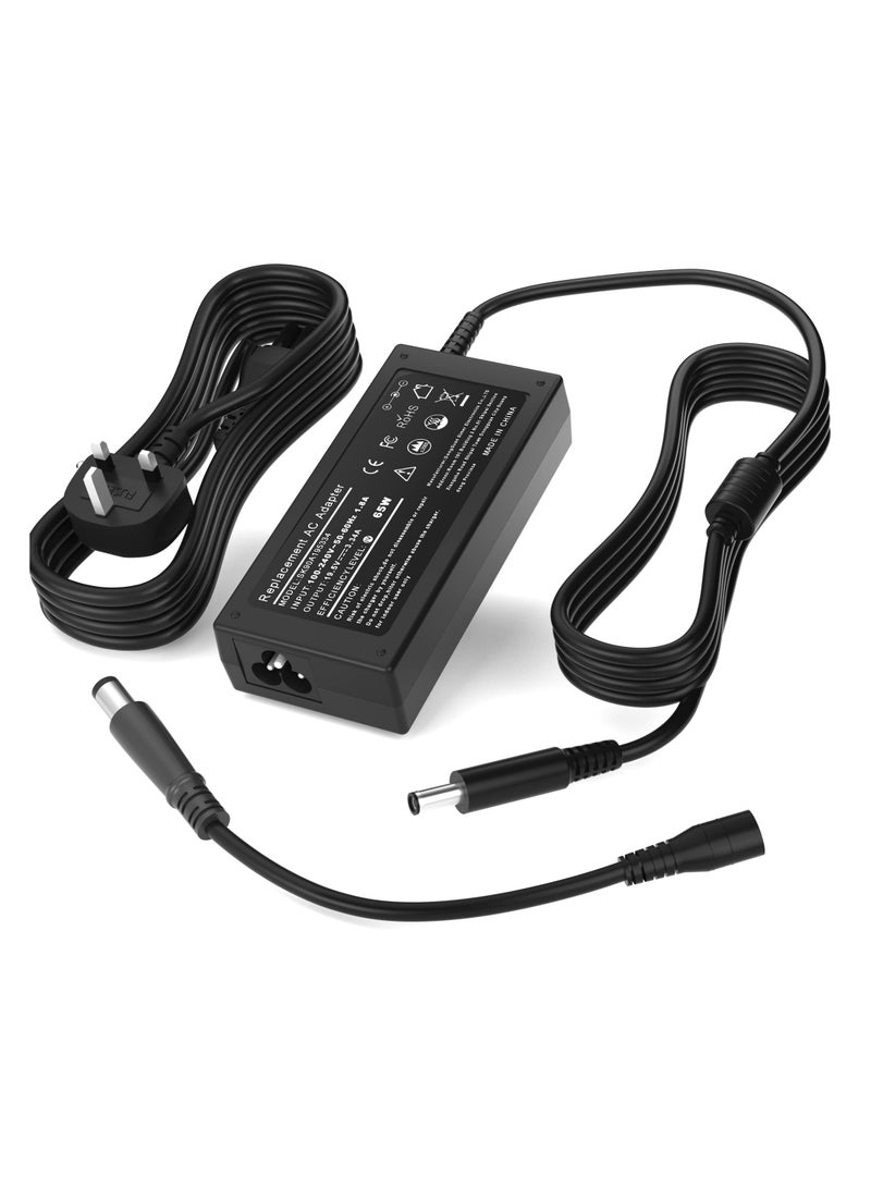 شاحن كمبيوتر محمول من Dell بقدرة 65 واط ، مزود طاقة ل DELL Inspiron 17 15 14 13 11 7000 5000 3000 Series 3505 3793 N5110 5559 5567 Latitude 3410 3420 3510 3520 E5470 7390 7490 XPS 13 15 LA65NS2-01 HA65NS5-00