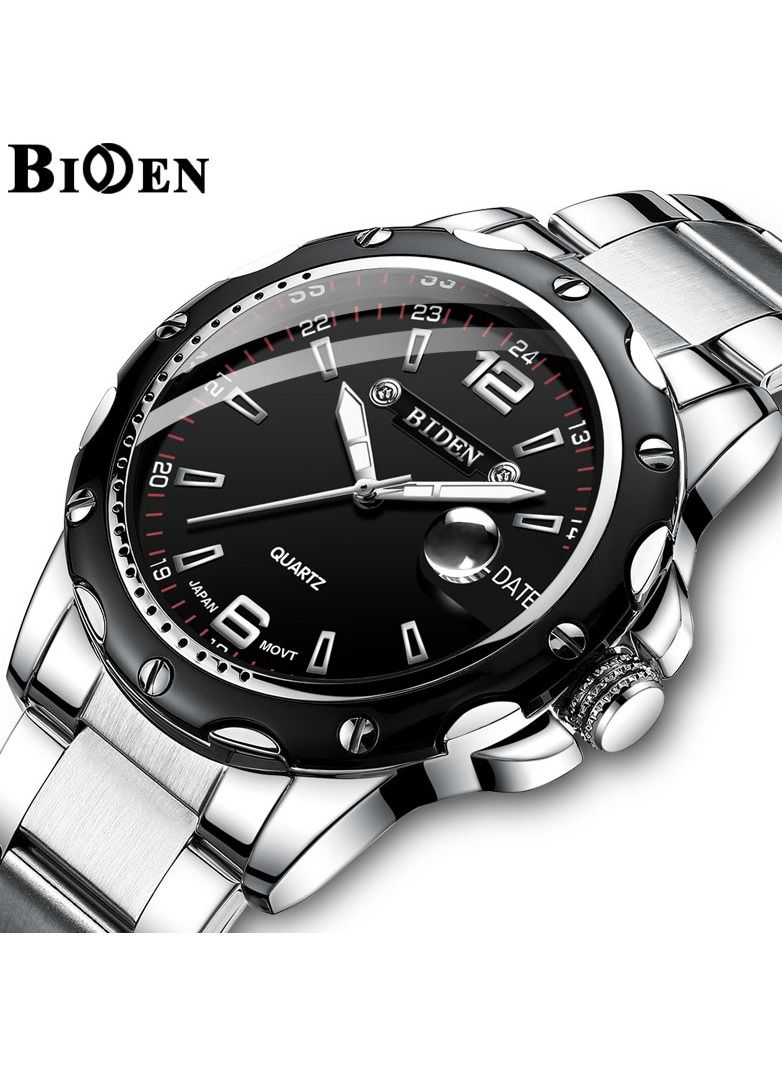 BIDEN Luxury Quartz Business Waterproof Japan Movt Wristwatch - Image 1