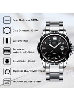 BIDEN Luxury Quartz Business Waterproof Japan Movt Wristwatch  - Image 2
