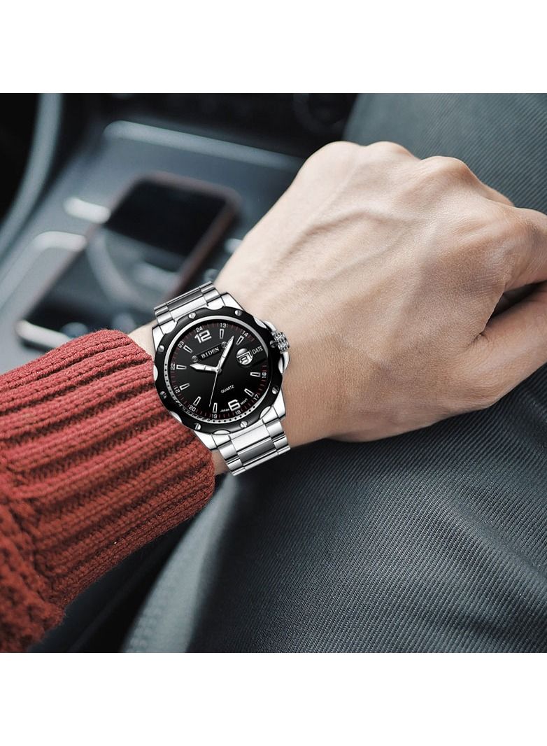 BIDEN Luxury Quartz Business Waterproof Japan Movt Wristwatch - Image 4