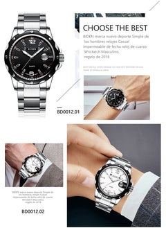 BIDEN Luxury Quartz Business Waterproof Japan Movt Wristwatch  - Image 3
