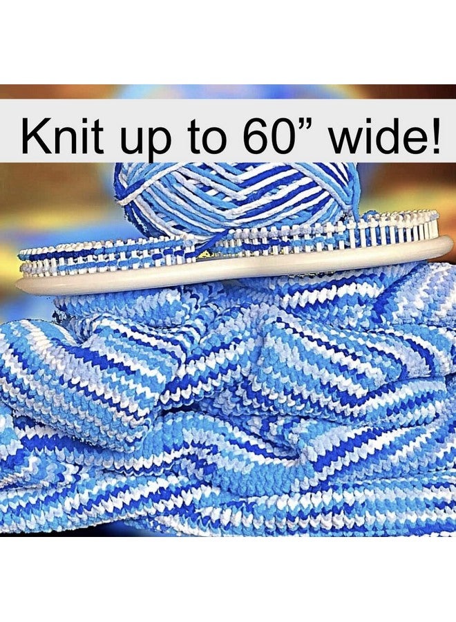Authentic Knitting Board Afghan Knitting Loom for Blankets, Loom Knitting Blankets, S Shaped Loom - Image 2