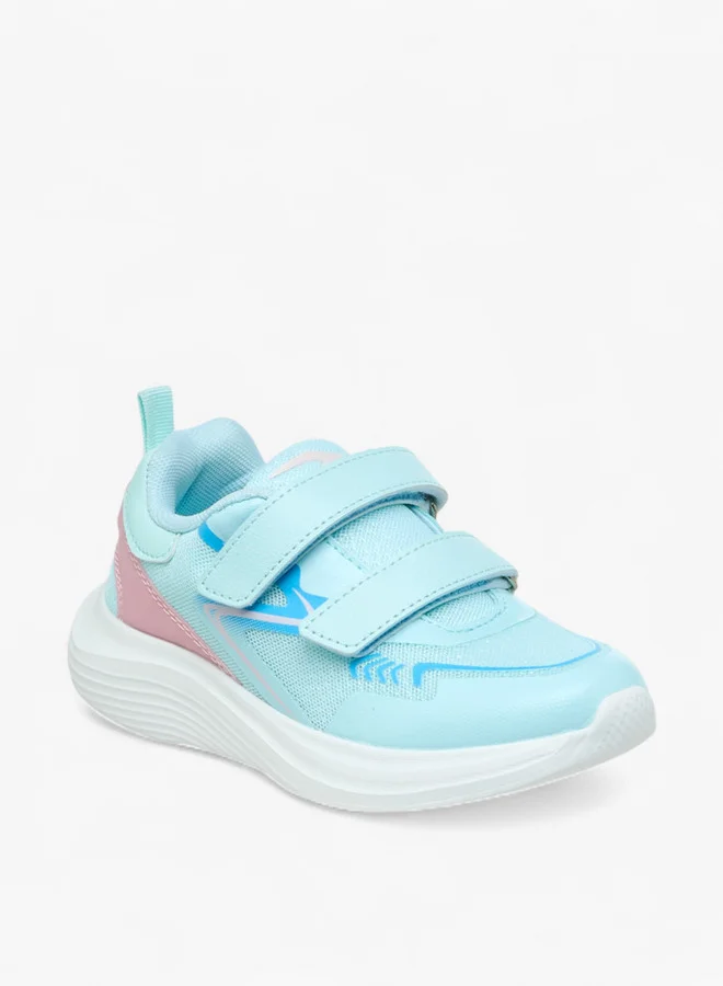 داش Panelled Sports Shoes with Hook and Loop Closure