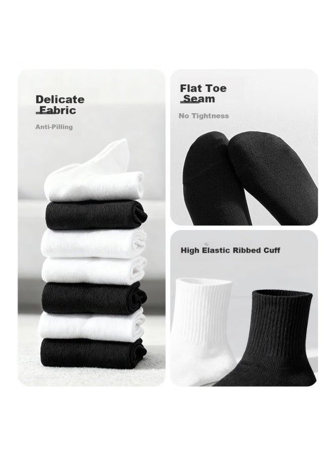 Nolansendi Disposable Socks Uni Daily Use Mid-calf 10a Antibacterial Breathable Sweat-absorbing Travel Wash-free White 20 Pairs - Image 4