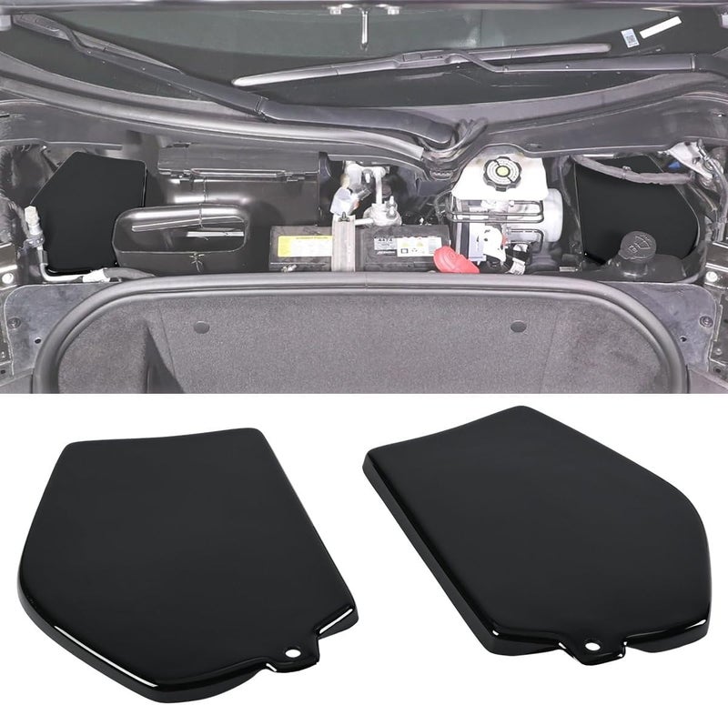 BILLFARO Front Strut Tower Cover for Corvette C8 2020-2021 - Gloss Black - Image 1
