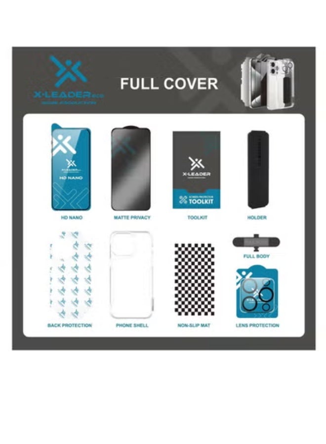 X-LEADER ECO 6 in 1 Full Protection Package for Modern Devices, iPhone 16 Pro - Image 5