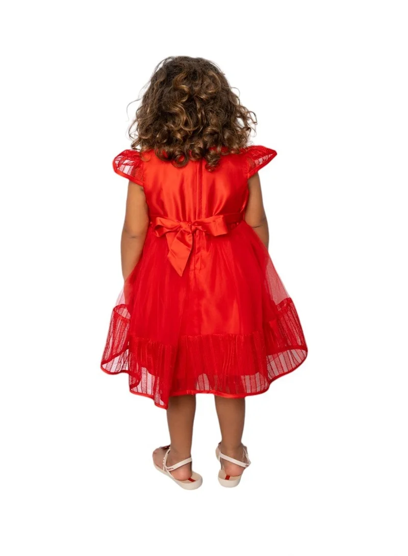 D'Daniela Red Tulle Dress