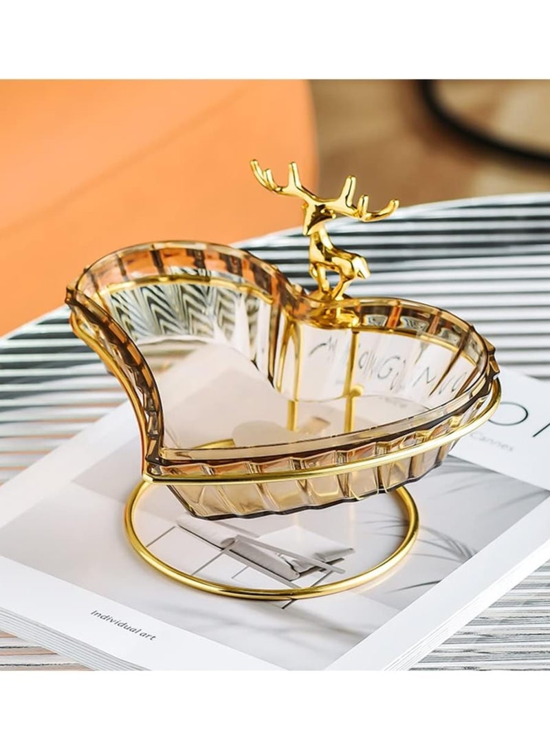 DubaiGallery Household Fruits Bowl and Snack Serving Tray Candy Food Storage Box - Image 3