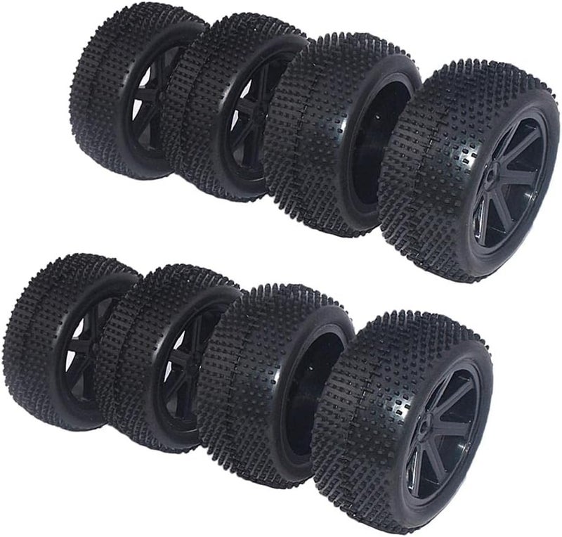 كلاراكو مجموعة من 8 عجلات وإطارات لسيارات التحكم عن بعد بمقياس 1/10 من HSP وKyosho وHPI - Image 1