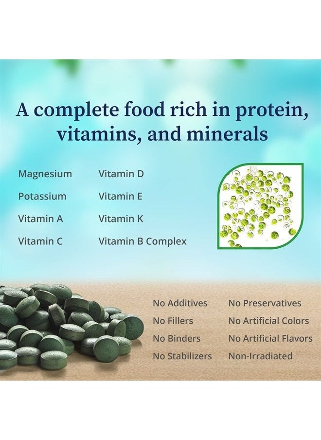 BioPure - Chlorella Pyrenoidosa – 100% Organic, Cracked-Cell Wall, Nutraceutical Superfood Packed with Proteins, Vitamins, Minerals & Amino Acids That Supports Metabolism, Detox & Immunity 1000 Tablets - Image 1