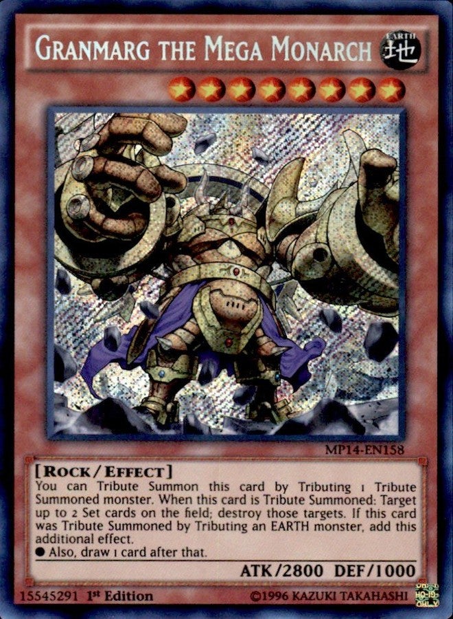 YU-GI-OH! - Granmarg The Mega Monarch (MP14-EN158) - Mega Pack 2014-1st Edition - Secret Rare