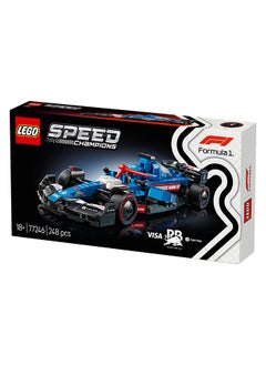 LEGO Speed Champions Visa Cash App RB VCARB 01 F1 Car Model Set for Adults, with a Collectible Driver Minifigure - Gift Idea for Men, Women & Teenage Motorsports Fans 77246 (248 pieces)  - Image 3