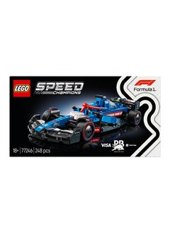 LEGO Speed Champions Visa Cash App RB VCARB 01 F1 Car Model Set for Adults, with a Collectible Driver Minifigure - Gift Idea for Men, Women & Teenage Motorsports Fans 77246 (248 pieces)  - Image 4