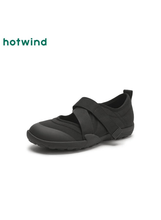 Hotwind Workwear Style Mary Jane Breathable Flat Shoes For Women - Image 1