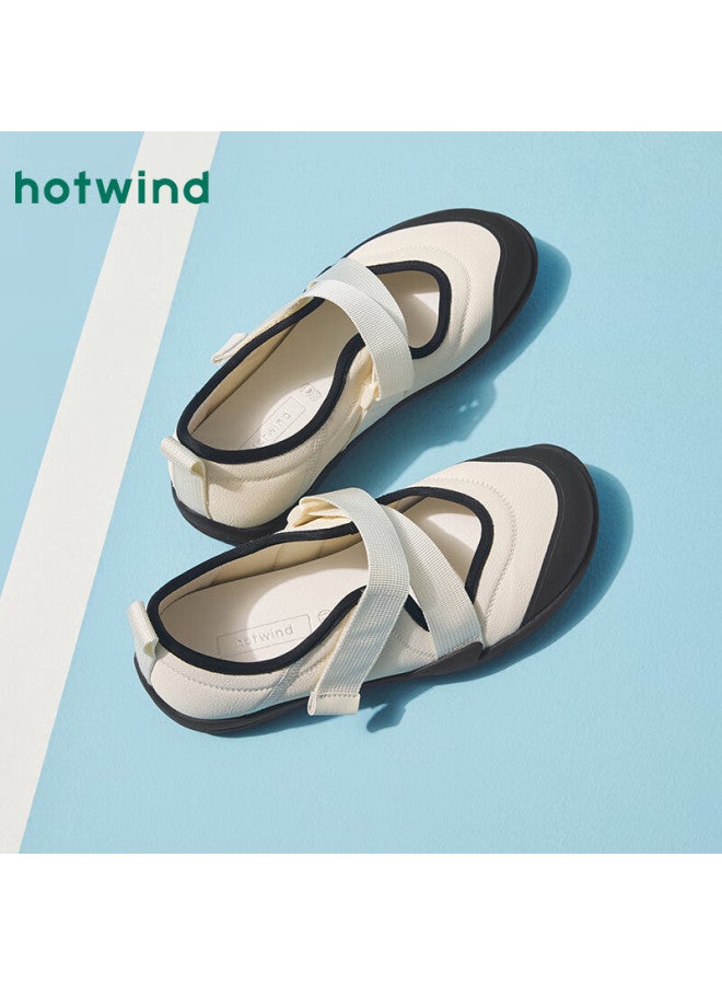 Hotwind Workwear Style Mary Jane Breathable Flat Shoes For Women - Image 2