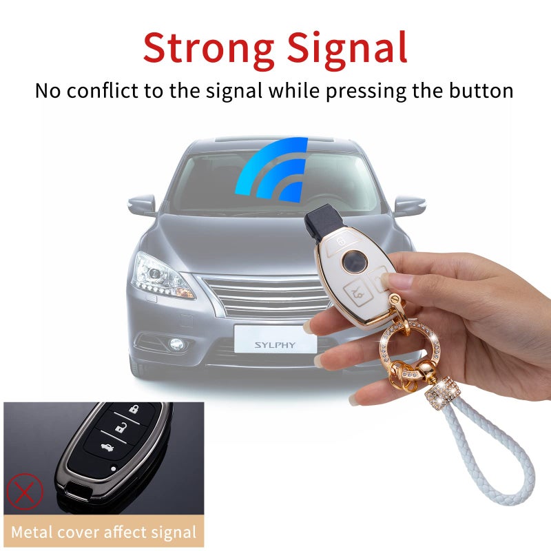 Gematay for Chevy Key Fob Cover, Key Case Shell Compatible with Chevrolet Chevy Equinox Malibu Camaro Traverse Smart Key Protector - Image 3