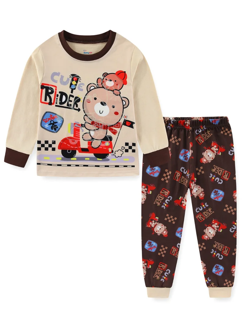 بيبي كلو Glow Cute Rider Boys Cotton Nightwear Pajamas