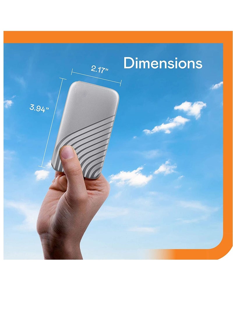 My Passport SSD - Portable SSD, up to 1050MB/s Read and 1000MB/s Write Speeds, USB 3.2 Gen 2 - 4TB - Image 2