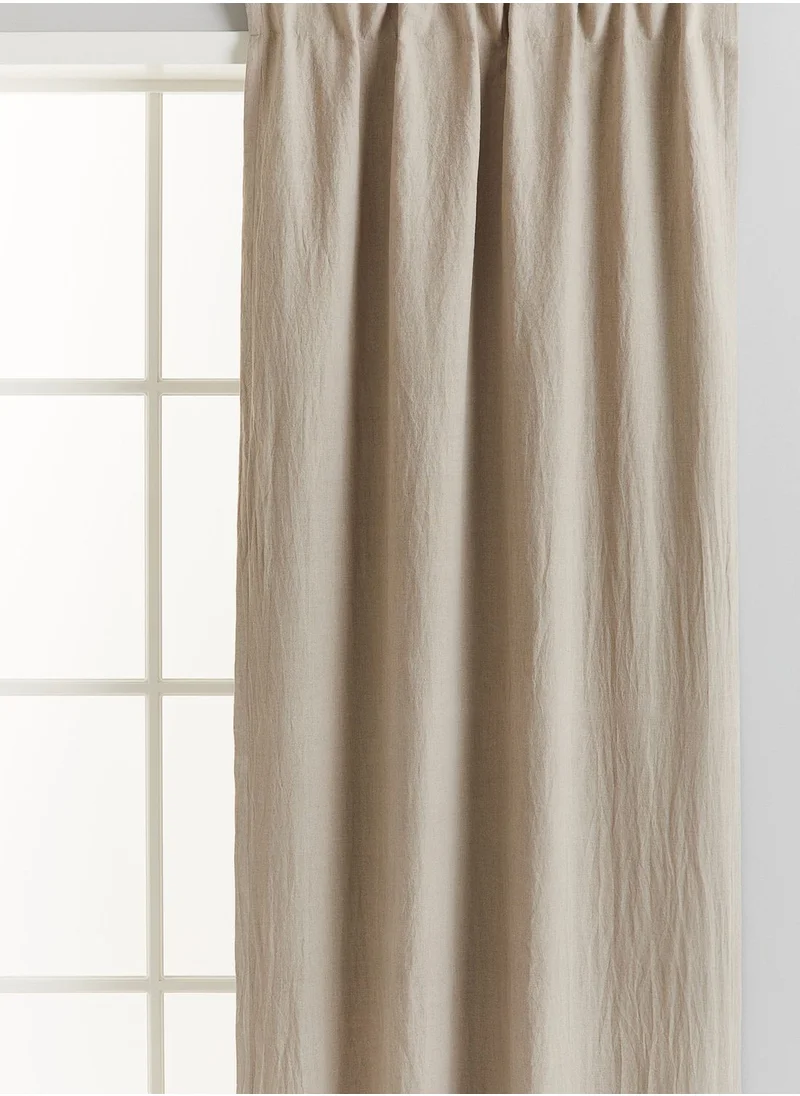 اتش اند ام 2-Pack Linen Blackout Curtain Lengths